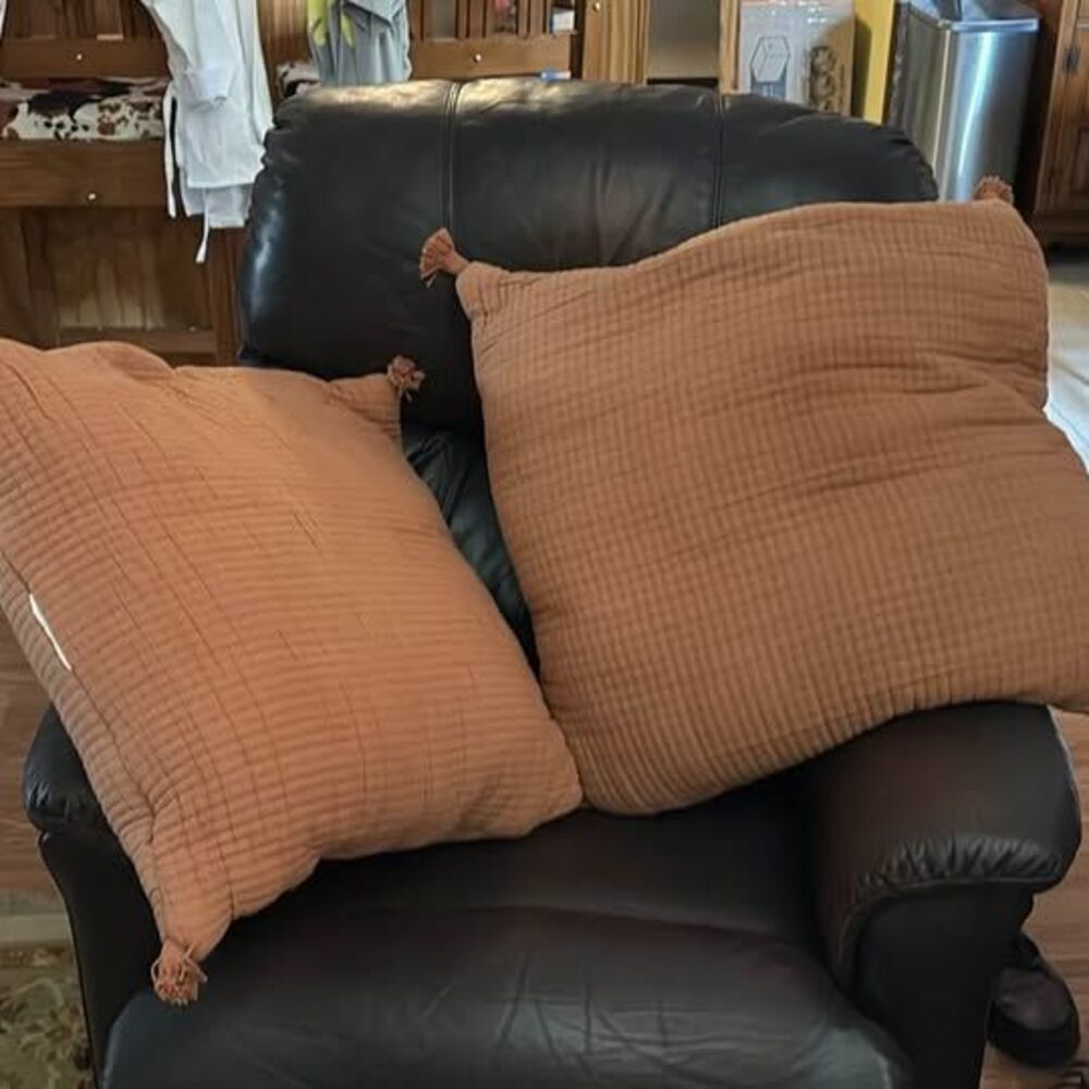 Set of very large soft couch pillows